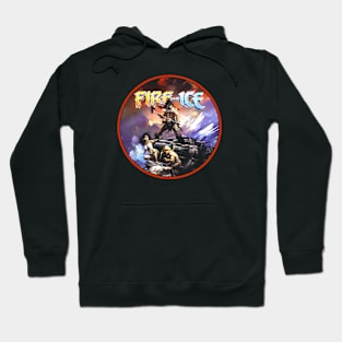 Fire and Ice (Black Print) Hoodie